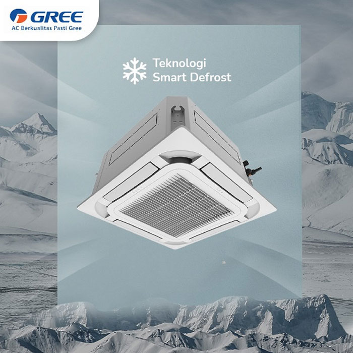 Gree AC Cassette Standard Non Inverter 6 PK ( 3 Phase ) - GU160T/A-K